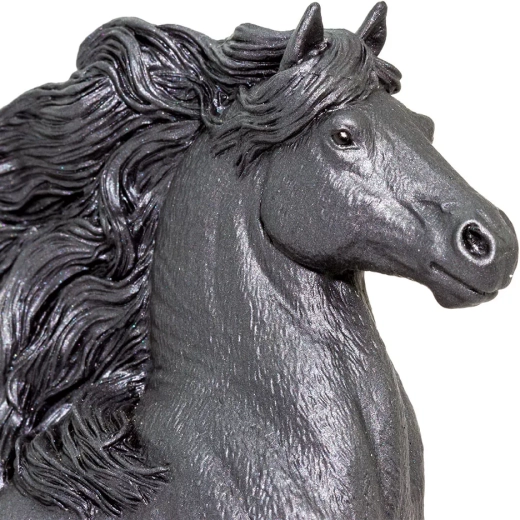 Dettagli realistici del cavallo frisone