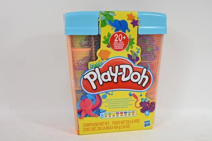 Play-Doh Animali fantastici – set creativo con 8 vasetti di pasta da modellare e accessori