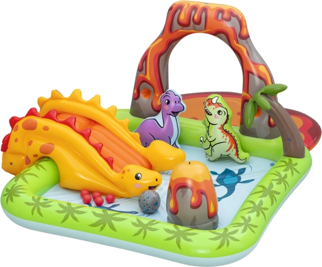 Mondo acquatico dei dinosauri con scivolo