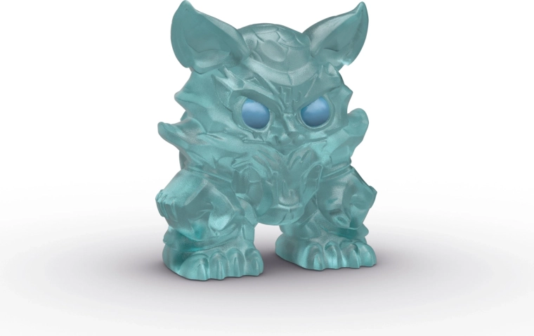 Mini figurina trasparente pronta all’azione