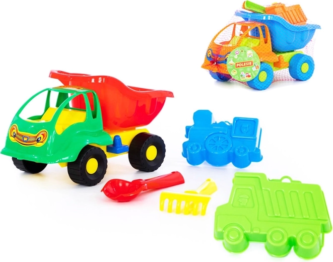 Camioncino per bambini per la sabbia con accessori