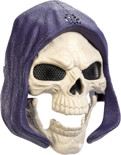 Look iconico di Skeletor con cappuccio