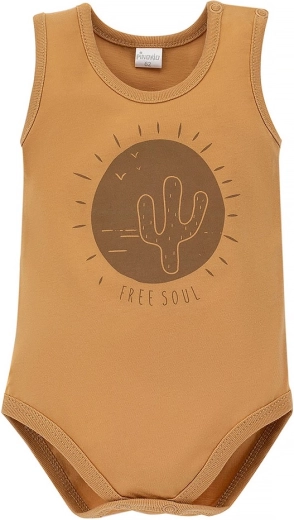 Body neonato Pinokio Free Soul giallo, taglia 86