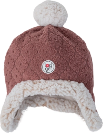 Cappello in pile Lodger Hatter Folklore fleece rosewood 3–6 mesi