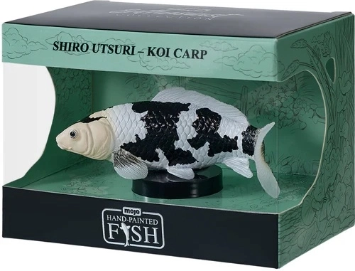 Mojo statuetta carpa koi shiro utsuri in scatola - 1 pezzo