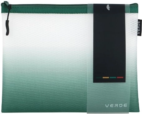 Busta retinata con cerniera Verde A5 verde