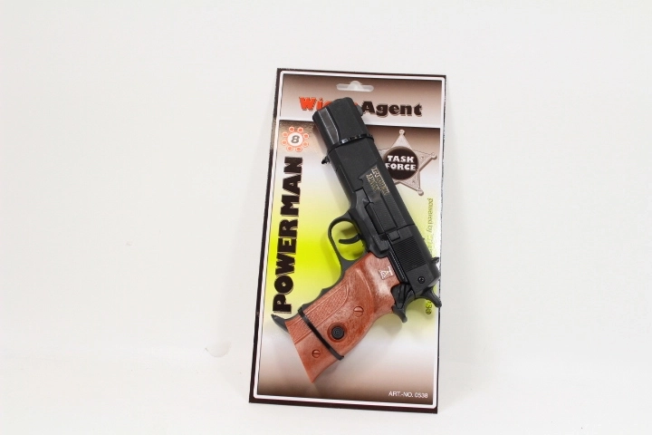 Pistola a capsule per bambini Power Man 22 cm