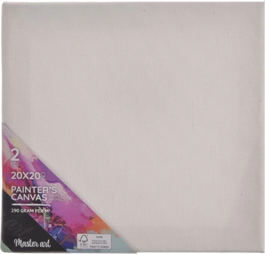 Tela da pittura 20 × 20 cm, set da 2 pz