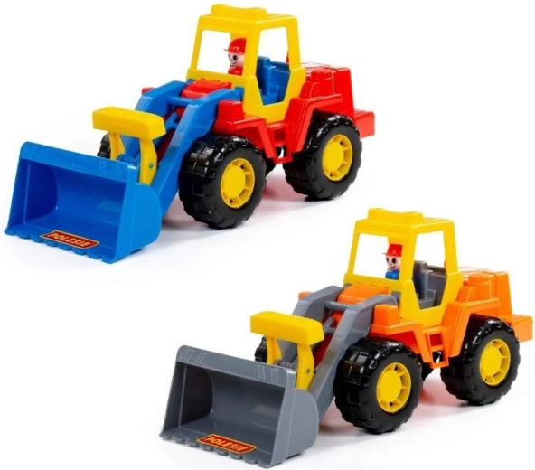 Pala gommata Technic con mini-figura del conducente - 1 pezzo