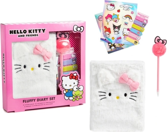 Diario in peluche di Hello Kitty con set di accessori