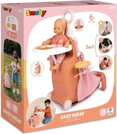 Valigetta multifunzionale Smoby Baby Nurse per bambole