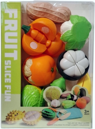 Set da taglio per bambini con frutta e verdura