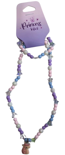 Set di gioielli Pink unicorno – collana e bracciale