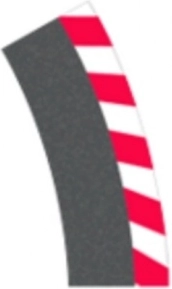Bordi esterni per curva sopraelevata Carrera Evolution e Digital 132/124 - 6 pezzi