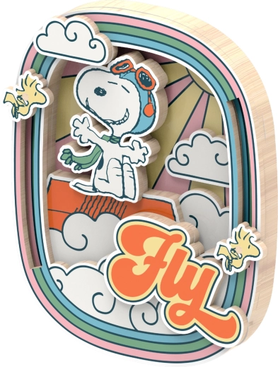 Decorazione 3D a strati colorata