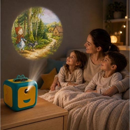 Proiezione su parete e soffitto per un’atmosfera da fiaba