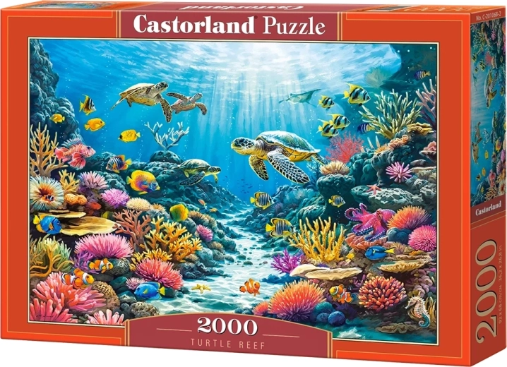 Puzzle Castorland Barriera corallina delle tartarughe, 2000 pezzi