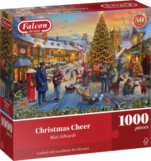 Puzzle Falcon Allegria natalizia 1000 pezzi