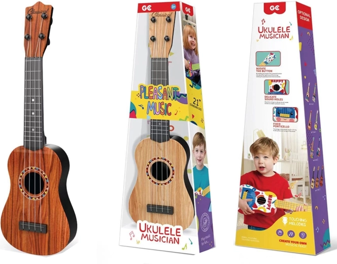 Chitarra classica per bambini con imitazione del legno, 53 cm
