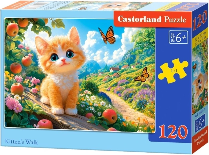 Puzzle Castorland gattino in passeggiata (120 pezzi)