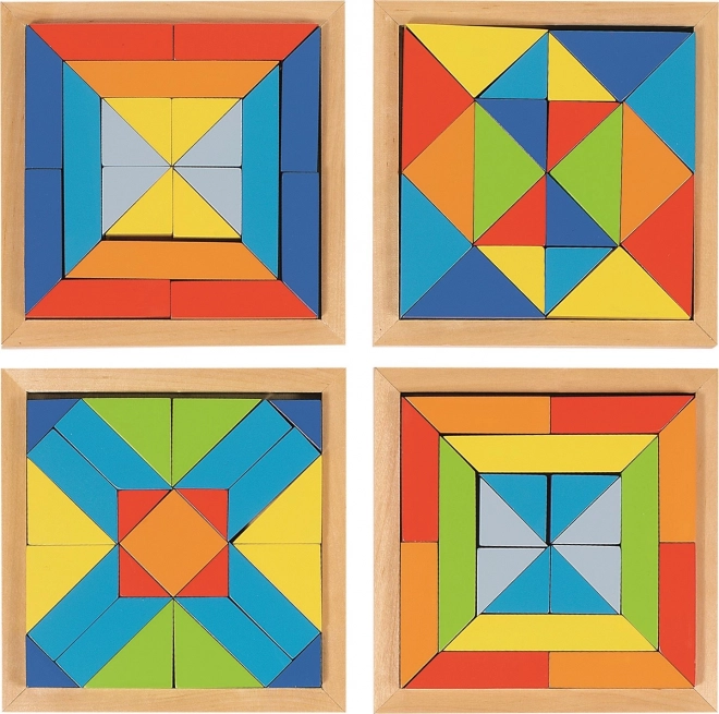 Mosaico in legno Mondo delle forme