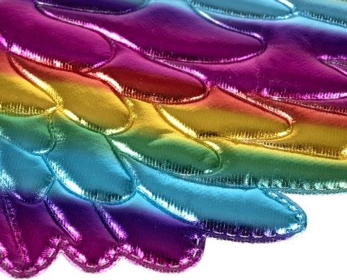 Ali scintillanti con effetto metallizzato