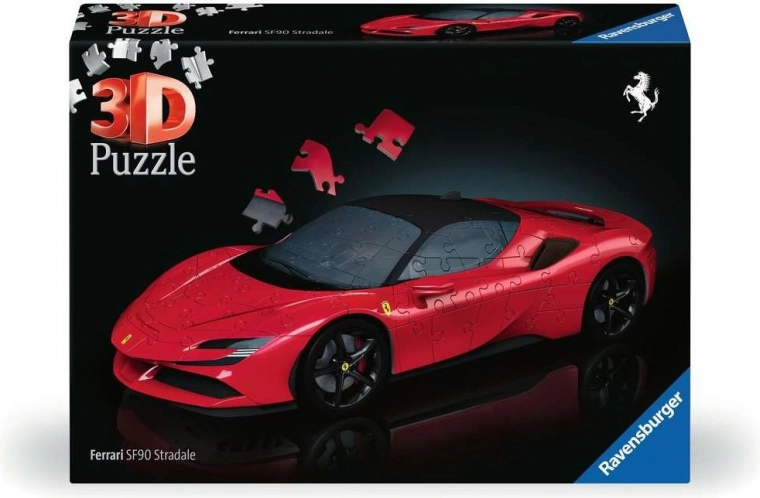Puzzle 3D Ferrari SF90 Stradale di Ravensburger, 108 pezzi