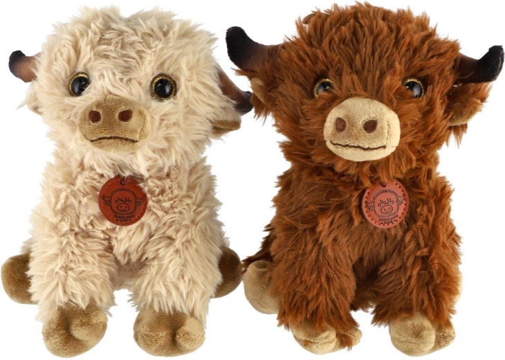 Mucca di peluche Highland seduta 20 cm - 1 pezzo