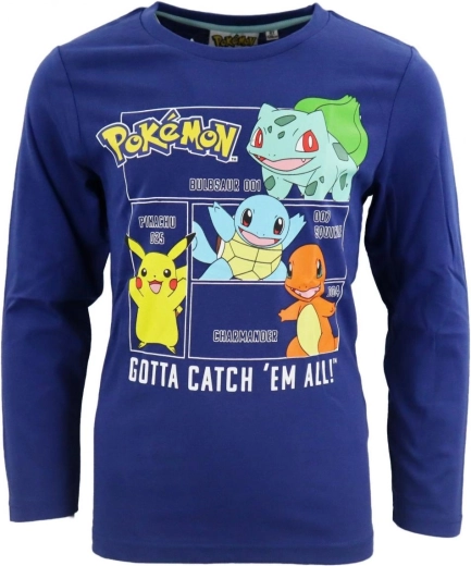 Maglietta blu scuro Pokémon