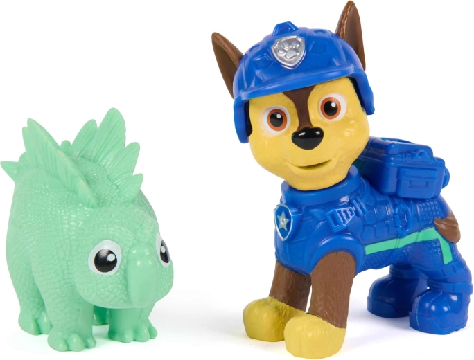 Chase e dinosauro in un