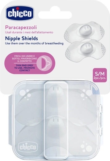 Chicco paracapezzoli SkinToSkin in silicone 2 pz S/M