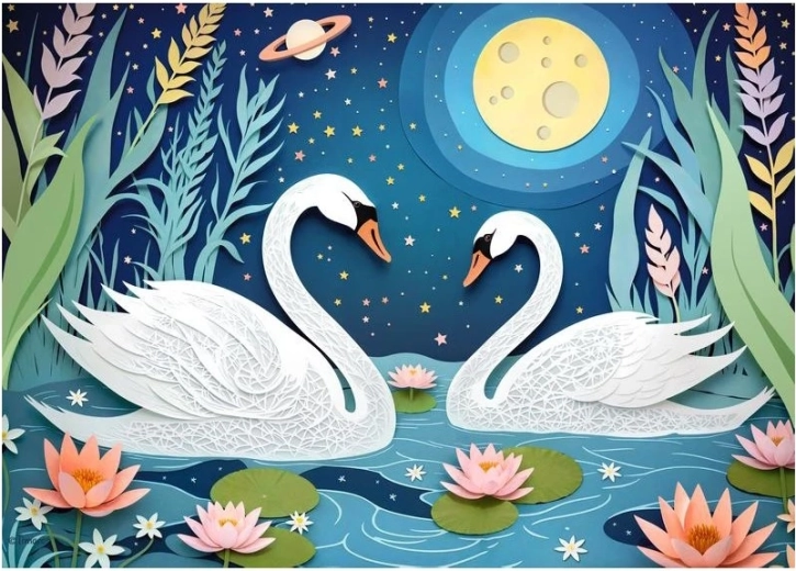 Puzzle Incontro al chiaro di luna 1000 pezzi CHERRY PAZZI