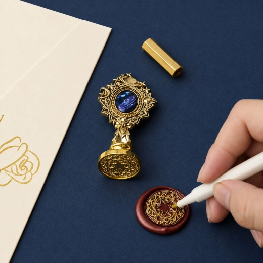 Timbro decorativo per un sigillo elegante
