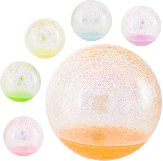 Pallina rimbalzante (hopík) con glitter 10 cm - 1 pezzo