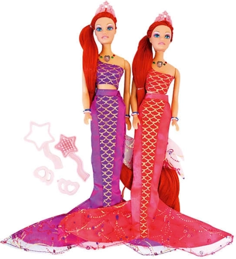 Bambola sirena con luce e suono in box - 1 pezzo