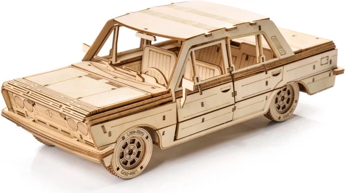 Little Story puzzle 3D in legno auto FSO Fiat 125p 1:16
