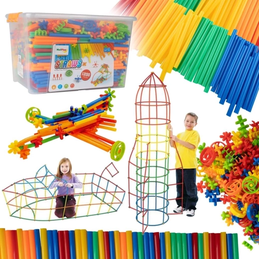 Kit creativo di cannucce 1200 pezzi