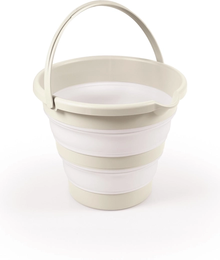 Secchio pieghevole per il bagnetto dei neonati, beige 31,5 × 40,5 × 31,5 cm
