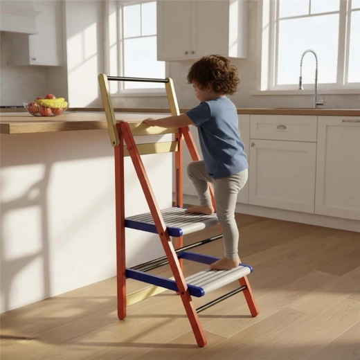 Bambino al piano di lavoro – più tempo insieme