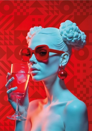 Puzzle ART PUZZLE WOWO Series: Crimson cocktail 1000 pezzi