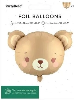 Palloncino in foil Orsetto mix 56 × 40 cm