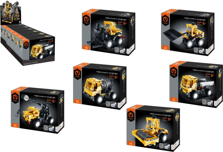 Set di costruzione iM.Master – macchine edili 6 in 1 per bambini dai 6 anni