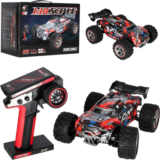 Auto RC fuoristrada WLToys 184008 1:18 4WD con motore brushless e illuminazione LED