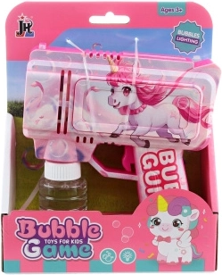 Pistola per bolle di sapone a forma di unicorno