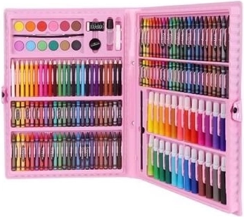 Set artistico in valigetta 168 pezzi – rosa
