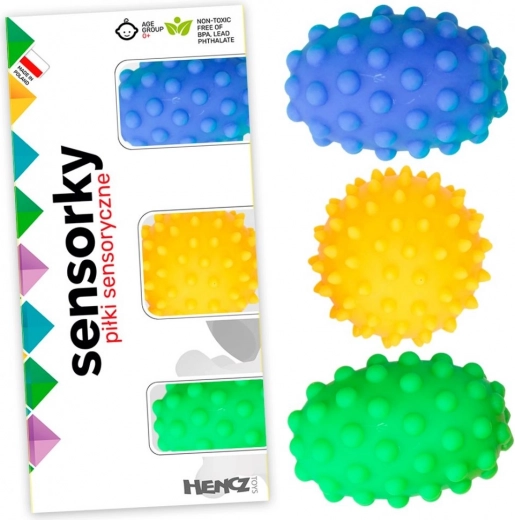 Palline sensoriali Sensorky – ricci, 3 pezzi