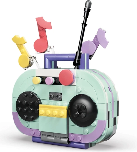 Stereo portatile retrò e giradischi