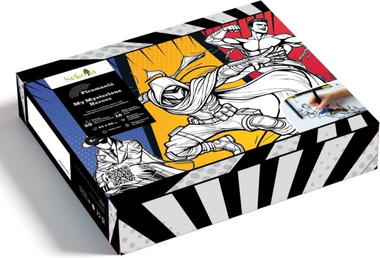 Sekoia Picamania album da colorare eroi dei fumetti