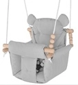 Altalena per bambini Malo grigia