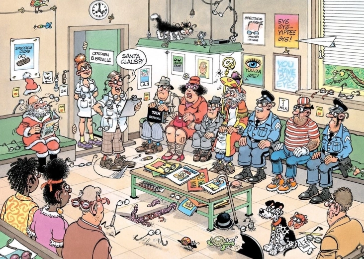 JUMBO Puzzle Jana van Haasterena: Guarda dall'altra parte - 500 pezzi